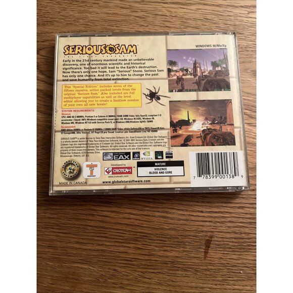 Serious Sam: The First Encounter (PC, 2001) VGC- Special Edition - Picture 2 of 4
